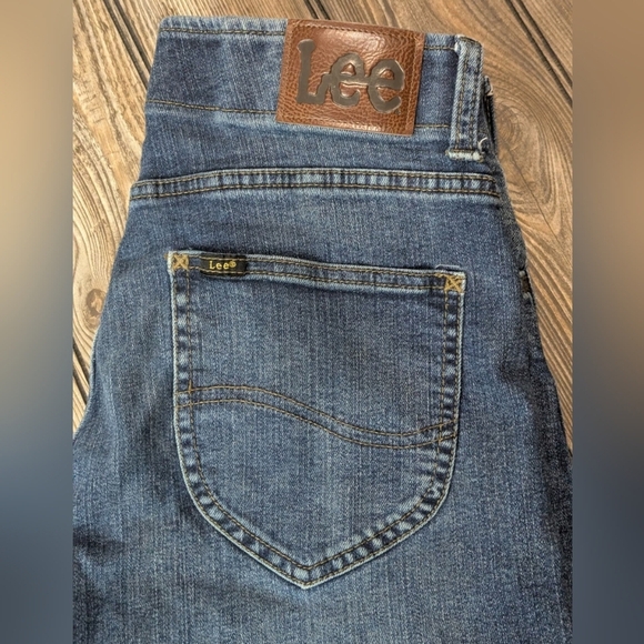 Lee Slim Straight 30x30 Stretch Jeans With One Hole - Picture 1 of 12